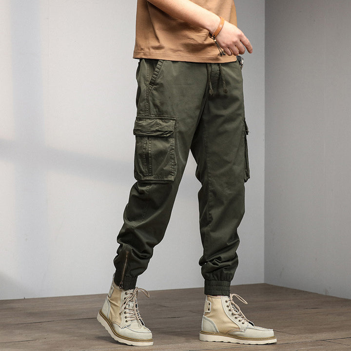 Herren Cargo-Hose mit elastischem Bund und multifunktionalen Taschen Echoarchiv 1758210500