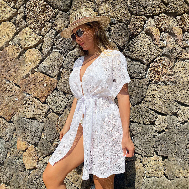 Damen eleganter Häkel-Strandüberwurf Echo Archiv