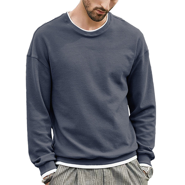 Herren lässiges Sweatshirt aus atmungsaktivem Material mit strukturiertem Design Echoarchiv