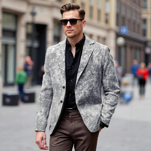 Herren moderner Kunst-Dessin Blazer Echoarchiv