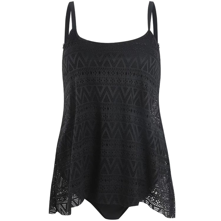 Damen elegantes Strandtop mit modischem Lochmuster Echo Archiv