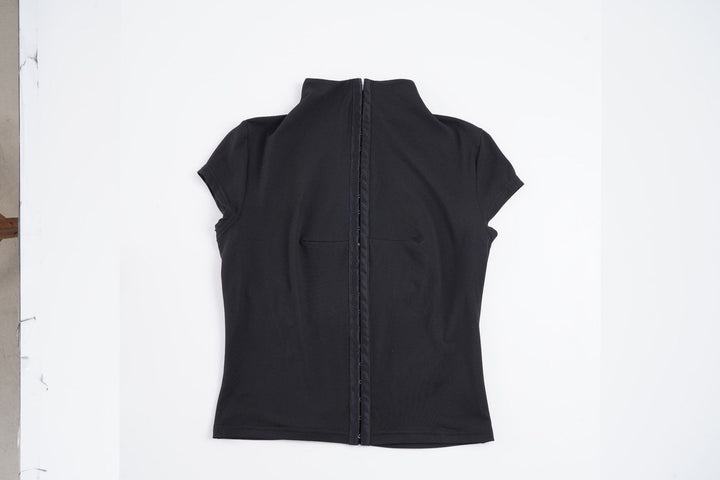 Damen sportliches Kurzarm-T-Shirt mit hoher Kragenführung Echo Archiv
