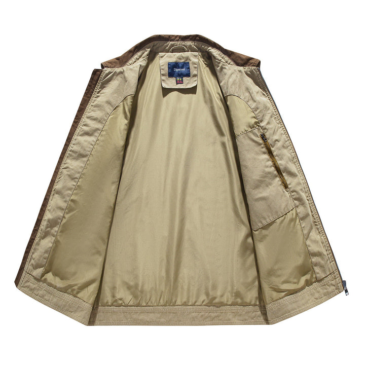 Herren modische Übergangsjacke mit auffälligem Kragen Echoarchiv