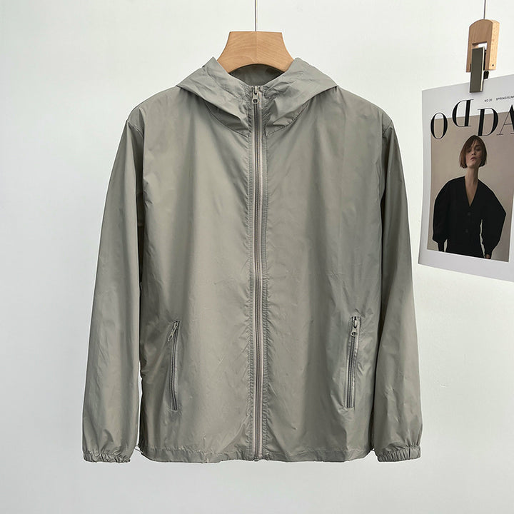 Damen Leichte Übergangsjacke mit Kapuze und Reißverschluss Echo Archiv