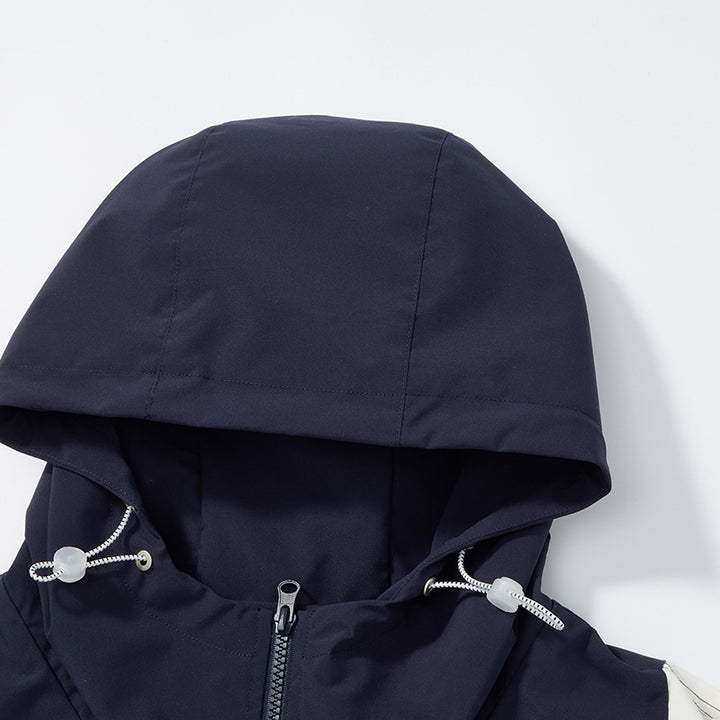 Damen Sportjacke mit Kapuze und Farbblock-Design Echo Archiv