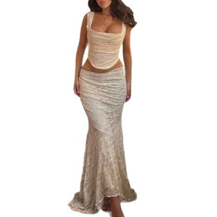 Damen Crop-Top mit schmeichelhaftem Quadrat-Ausschnitt und sanfter Raffung Echo Archiv