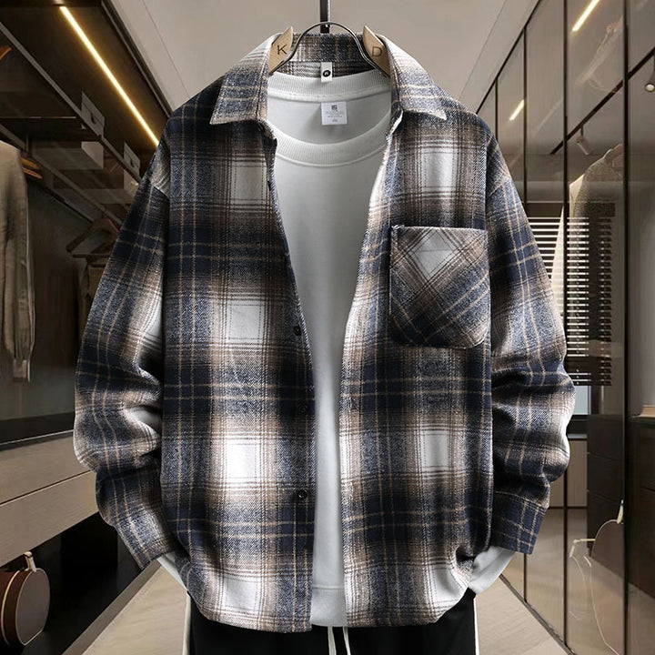 Herren Karierter Shirtjacke Echoarchiv