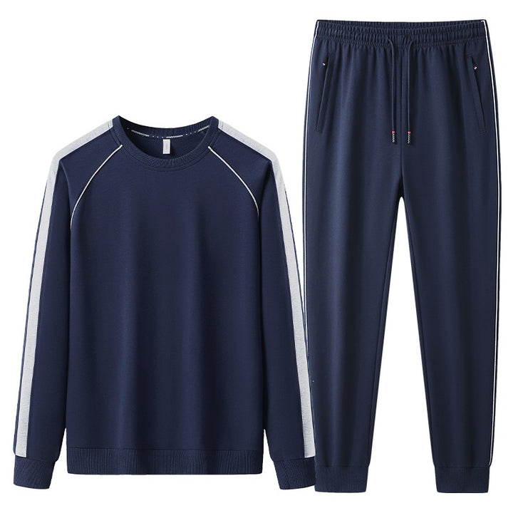 Herren Freizeit-Trainingsanzug-Set aus weichem Jersey mit Raglanärmeln & elastischem Kordelbund Echoarchiv