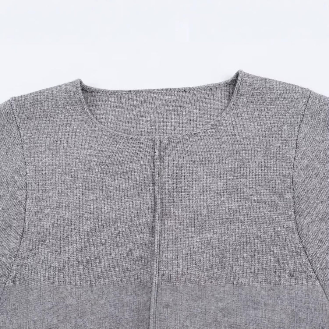 Damen Feinstrick-Pullover mit Tunnelzug‑Taillenband und Ballonärmeln Echo Archiv