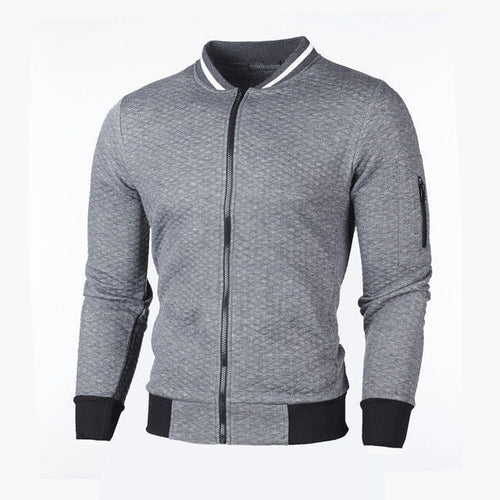 Herren Sweatjacke mit hochwertiger Struktur und sicherer Reißverschlusstasche Echoarchiv