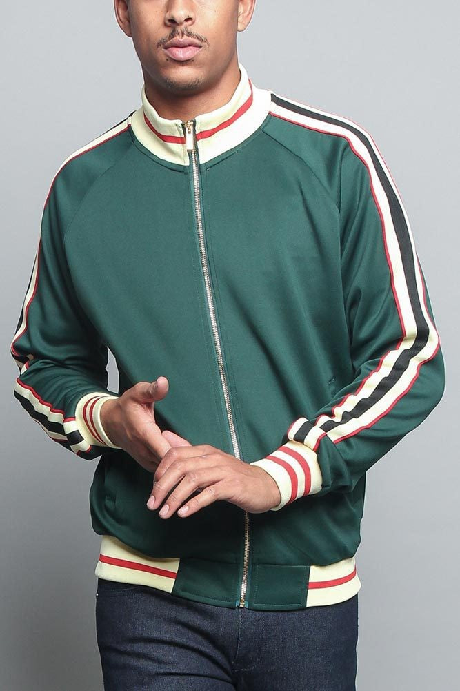 Herren Sportliche Sweatjacke mit kontrastierenden Farbakzenten und hochwertigem Reißverschluss Echoarchiv