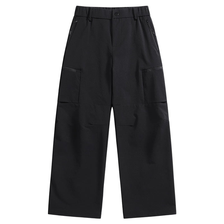 Herren Technische Utility-Cargo-Hose mit weitem Bein, elastischem Bund & Reißverschlusstaschen Echo Archiv