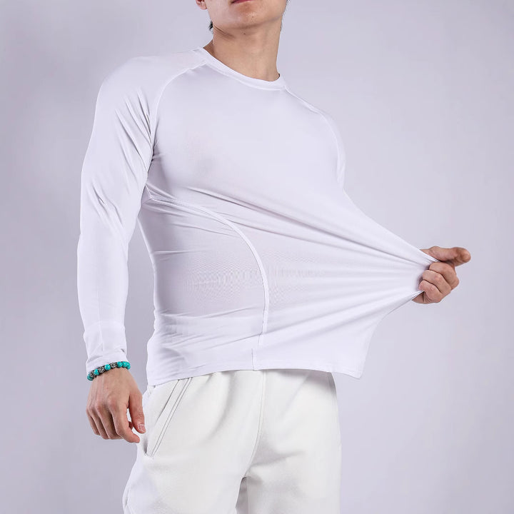 Herren Sport-Langarmshirt aus atmungsaktivem und feuchtigkeitsregulierendem Material Echoarchiv