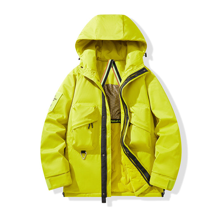 Herren Technischer Utility-Parka mit Kapuze, multifunktionalen Fronttaschen und Thermofutter Echo Archiv