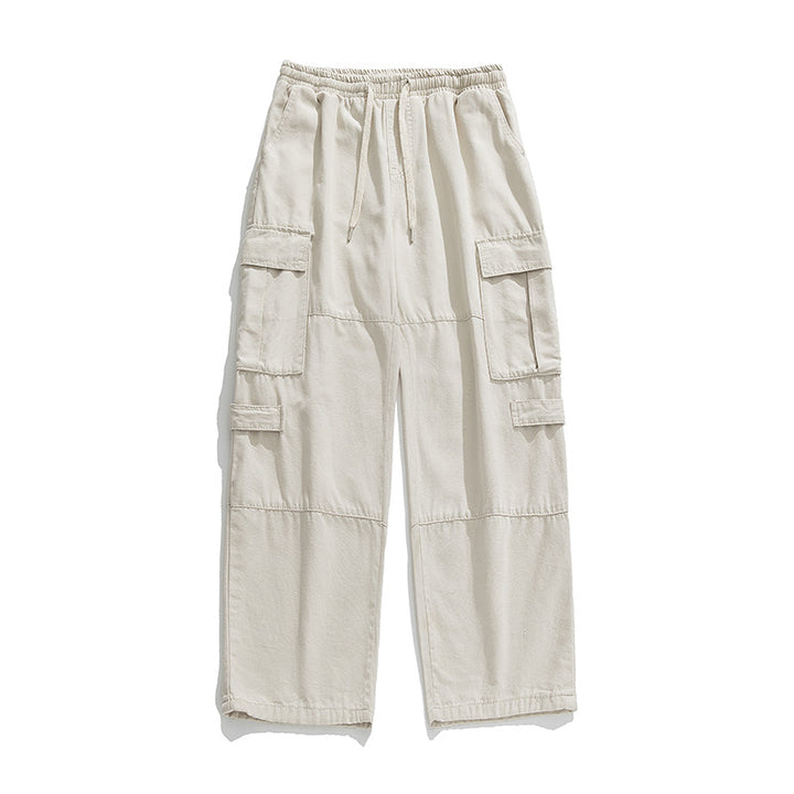 Unisex Weite Cargo-Freizeithose mit elastischem Bund, Tunnelzug und mehrfachen Klappentaschen Echo Archiv