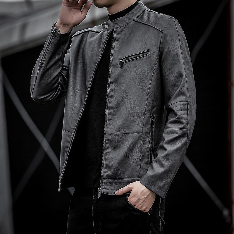 Herren Elegante Kunstlederjacke Echo Archiv