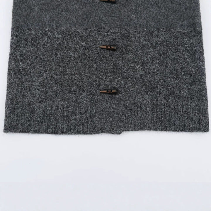 Damen Norwegisch gemusterter Wollmix-Dufflecoat mit Schalkragen und Knebelverschlüssen Echoarchiv