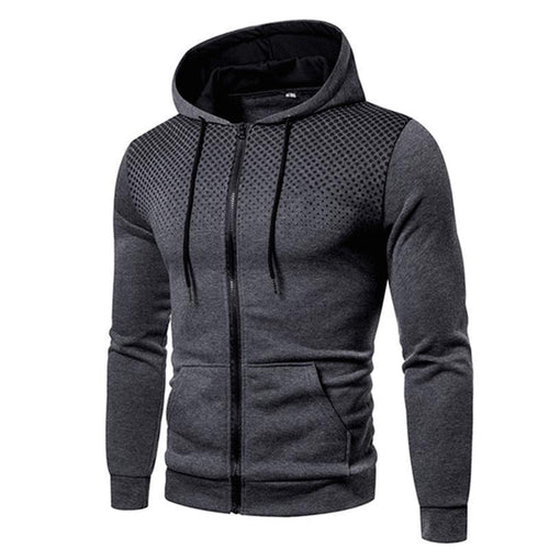 Herren Sportlicher Zip-Hoodie mit innovativen Belüftungsdesign Echoarchiv