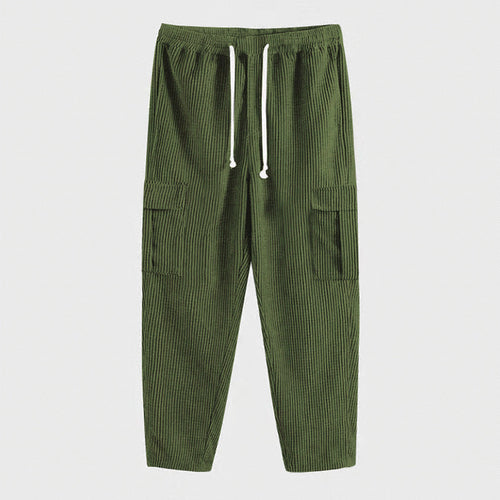 Herren lässige Cargo-Hose mit elastischem Bund und praktischen Taschen Echoarchiv