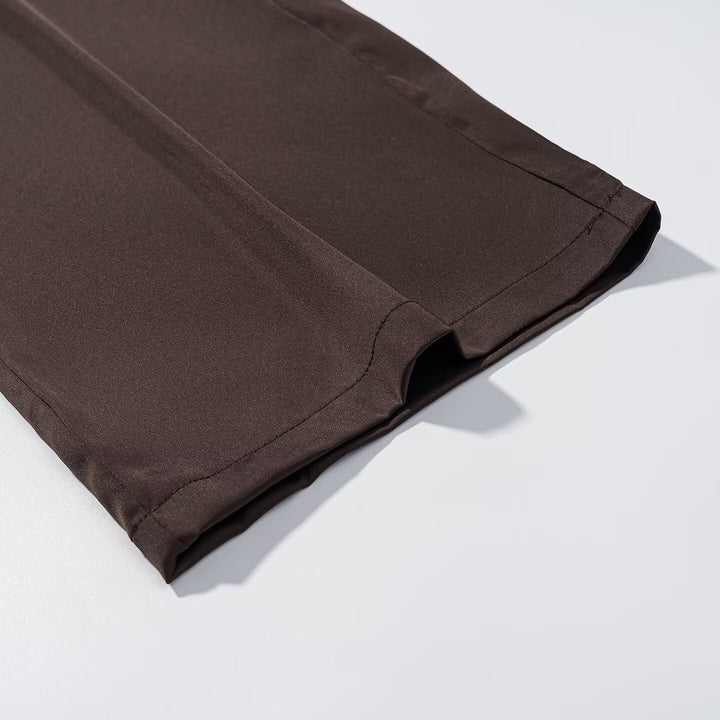 Damen Weite Palazzo-Hose mit Elastikbund und fließender Satinoptik Echo Archiv