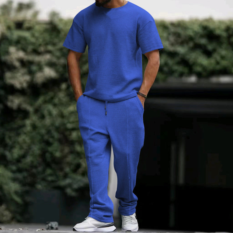 Herren Freizeit-Set aus atmungsaktivem Strukturstoff mit praktischen Taschen Echoarchiv