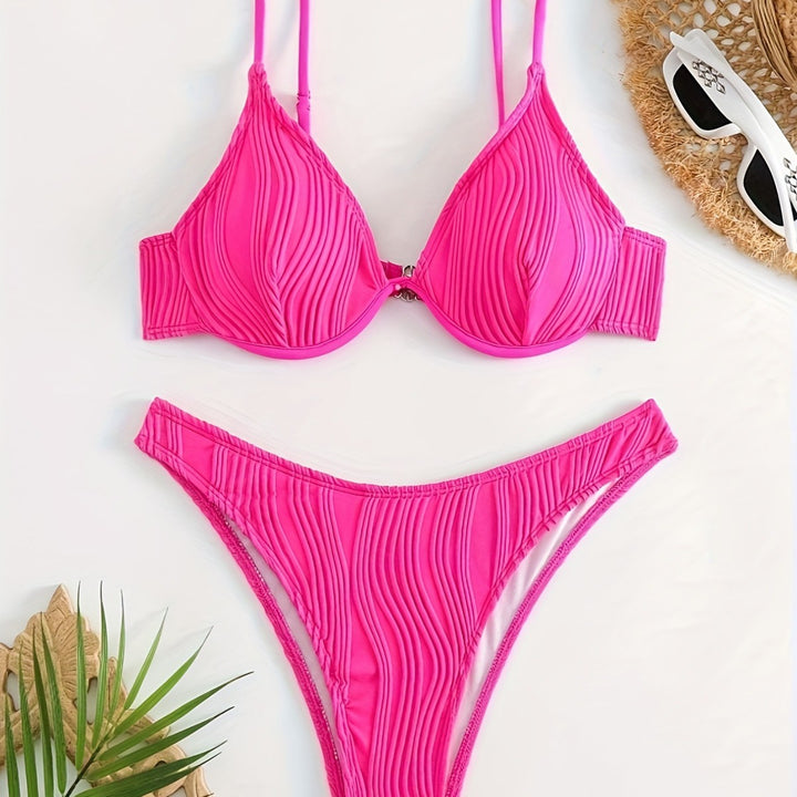 Damen Bikiniset mit elegantem Faltenmuster Echo Archiv