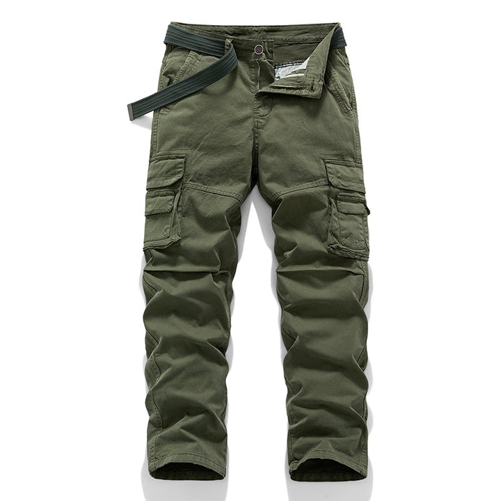 Herren Robust-Canvas Cargo-Arbeitshose mit Multifachtaschen, Knieverstärkung und integriertem Webgürtel Echo Archiv
