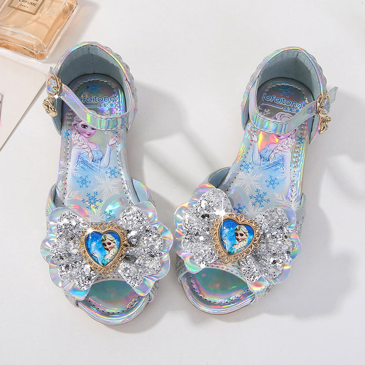 Mädchen Glitzernde Sandalen mit einzigartigem Blumenmotiv Echo Archiv