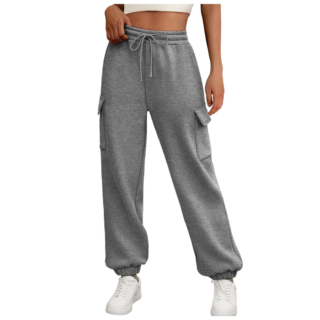 Damen nan weite Cargo-Jogginghose mit elastischem Bund und Tunnelzug Echo Archiv