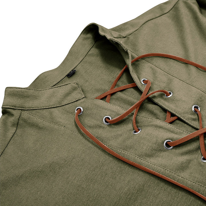 HerrenLangarmshirt mit modischem Schnürdesign Echoarchiv