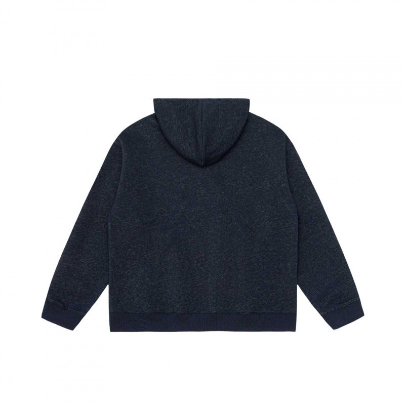 Unisex Kapuzen-Halbzip-Sweatshirt mit Kängurutasche und Rippbündchen Echo Archiv