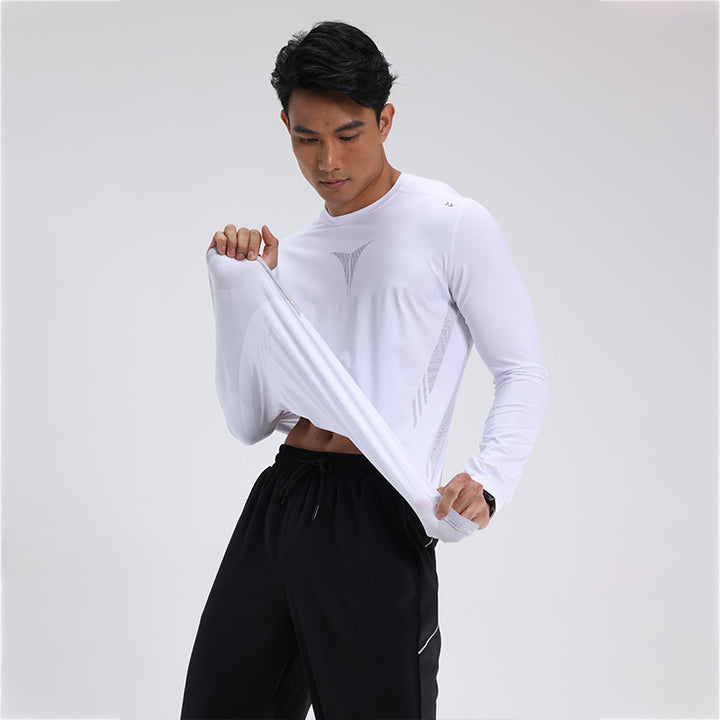Herren Atmungsaktives Langarm-Trainingst-Shirt Echoarchiv