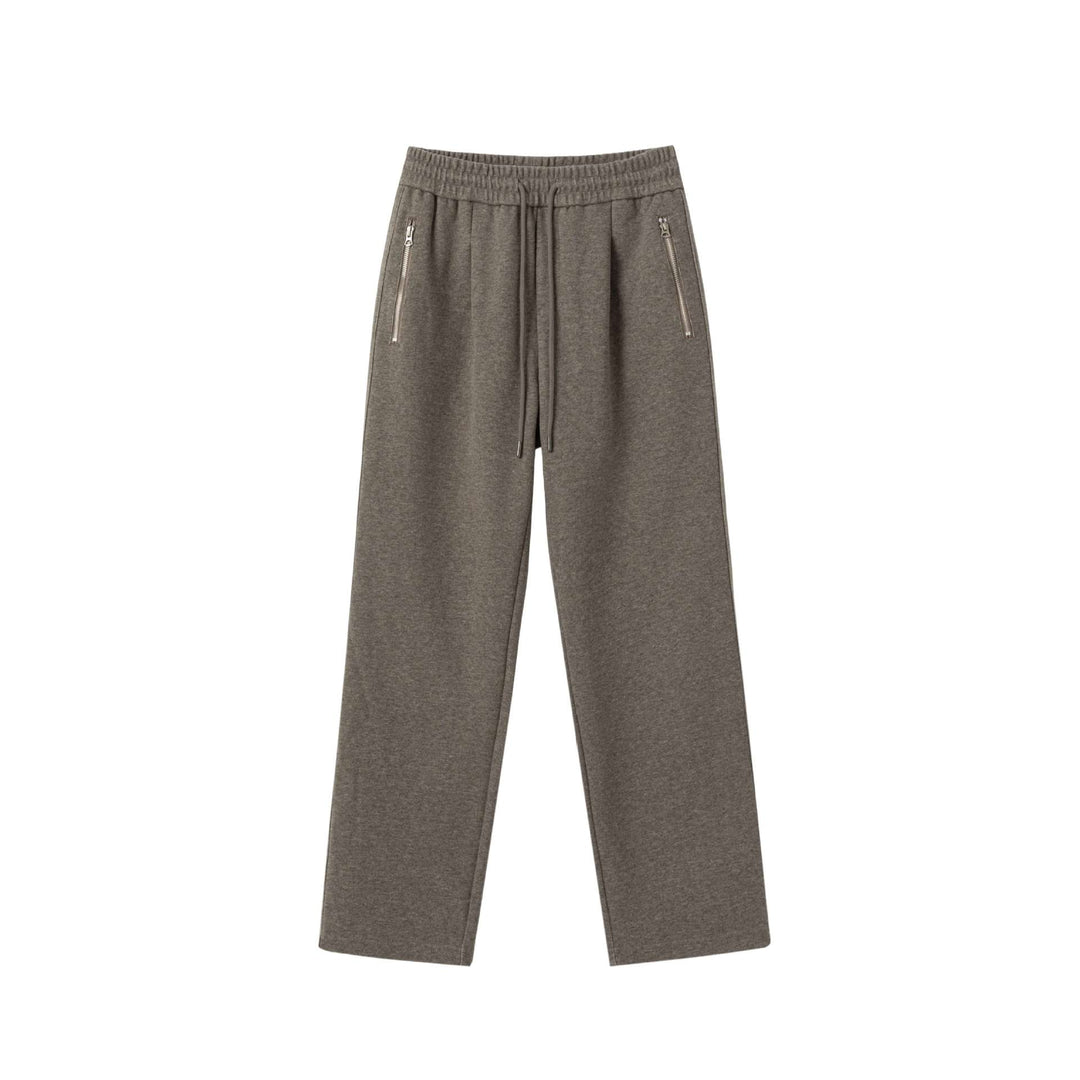 Unisex Locker geschnittene Jogginghose mit elastischem Bund und Reißverschlusstaschen Echoarchiv