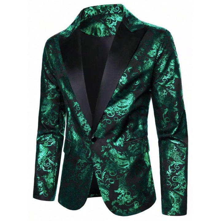 Herren Elegant bedruckter Smoking-Blazer Echoarchiv