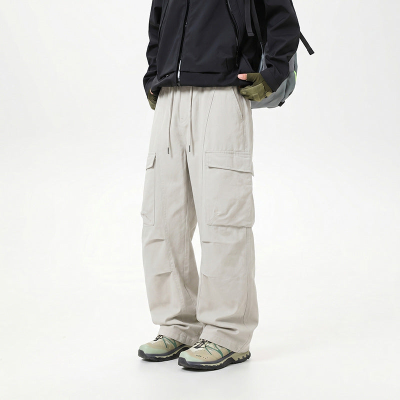 Herren Baggy-Cargo-Hose mit tiefem Schritt, Oversized-Silhouette und aufgesetzten Utility-Taschen Echo Archiv