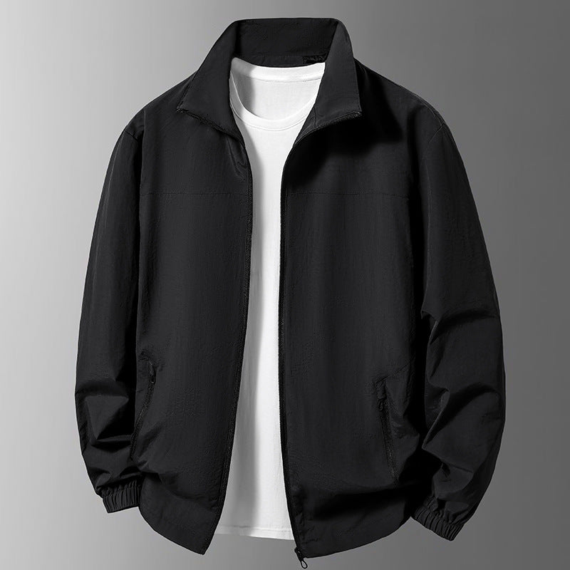 Herren Leichte Übergangsjacke mit hohem Kragen und praktischen Taschen Echo Archiv