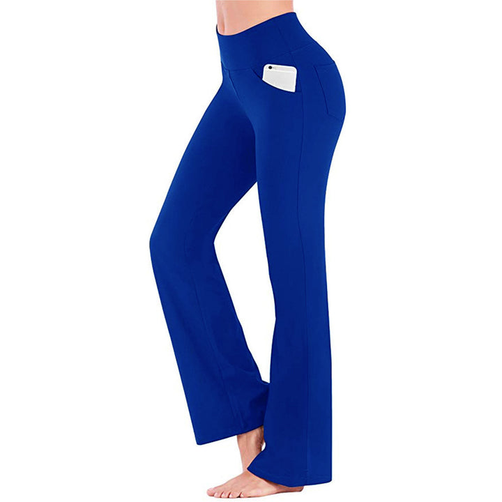 Damen nan ausgestellte Highwaist Yogahose mit seitlicher Handytasche und formendem Komfortbund Echo Archiv