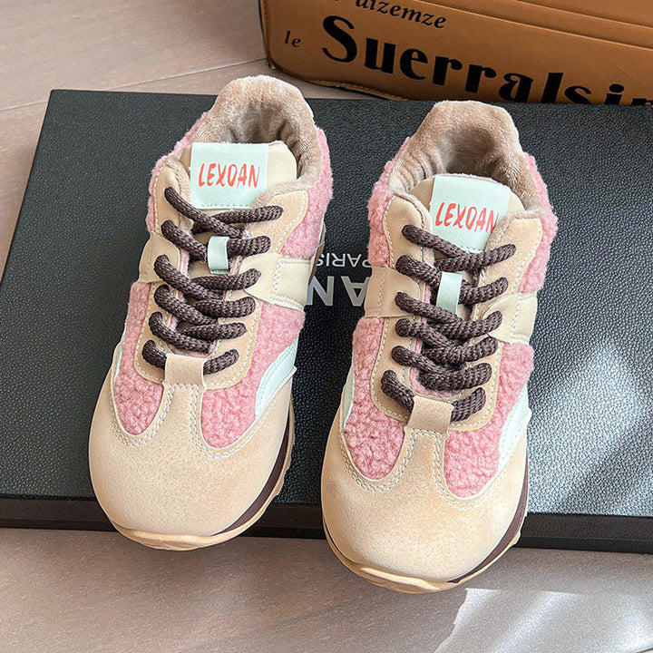 Damen Komfortable Sneaker mit flauschigem Obermaterial und stabiler Sohle Echo Archiv