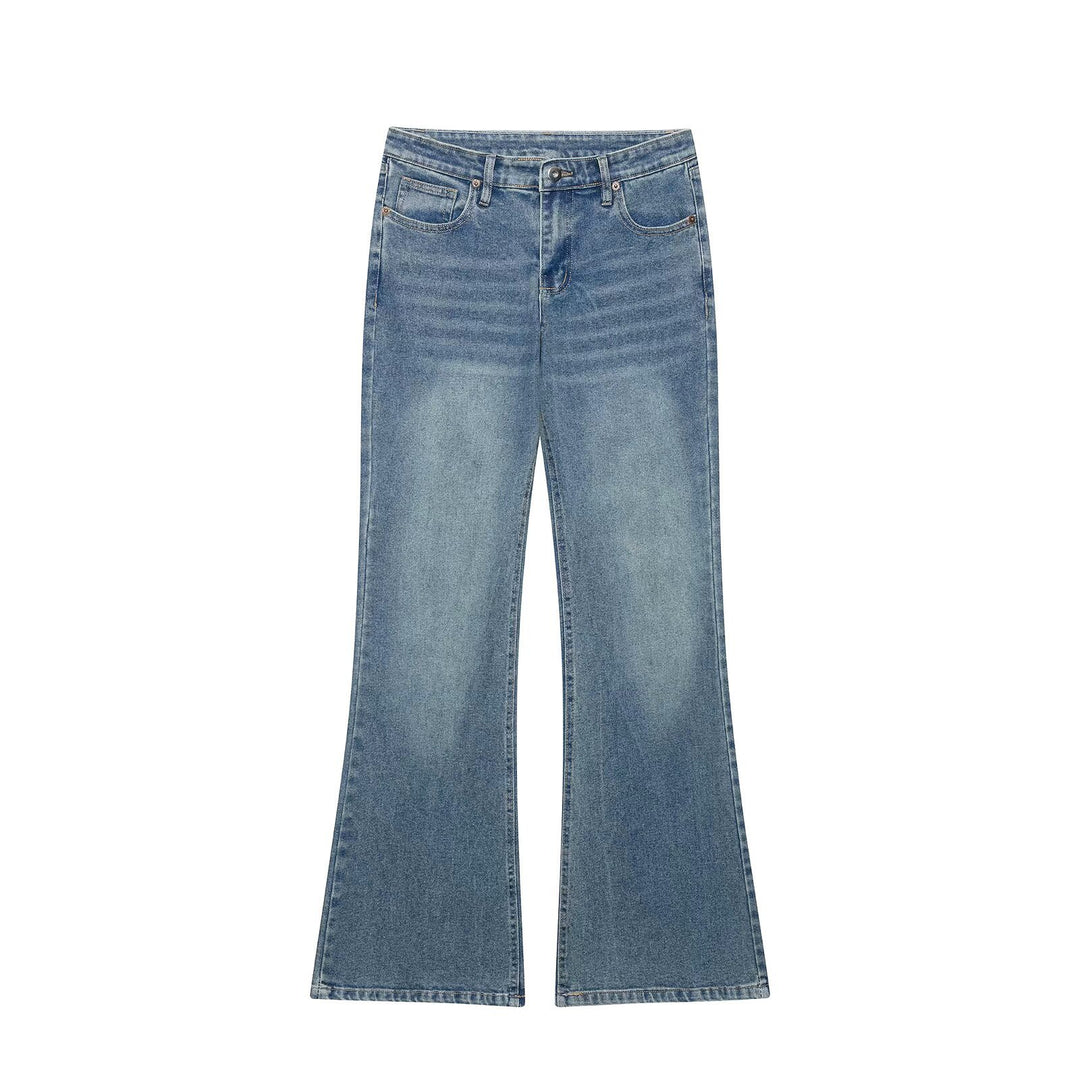 Damen Highwaist Schlagjeans mit weitem Bein und Five‑Pocket‑Design Echo Archiv