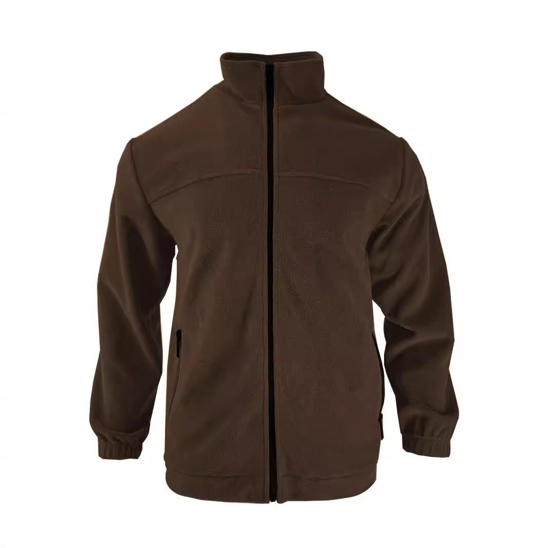 Herren Fleecejacke mit hochschließendem Kragen und praktischen Seitentaschen Echoarchiv
