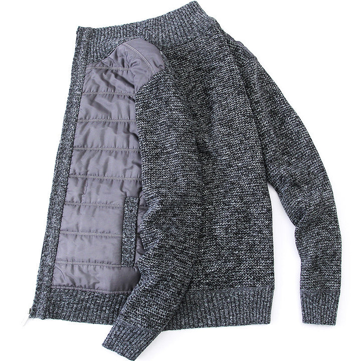 Herren modische Strickjacke mit Steppdetails Echoarchiv