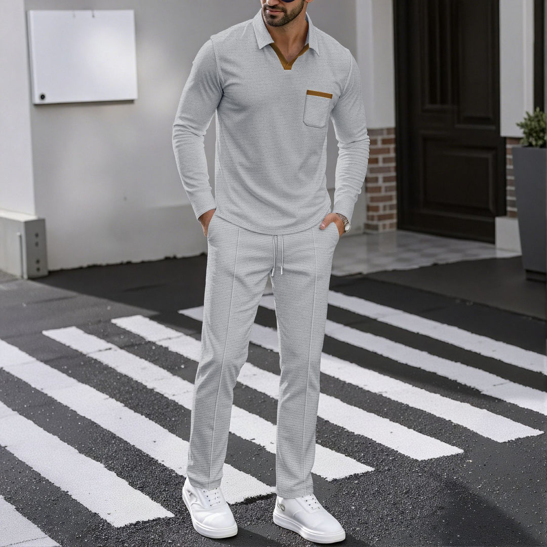 Herren Kombi-Outfit mit Poloshirt und Jogginghose Echoarchiv