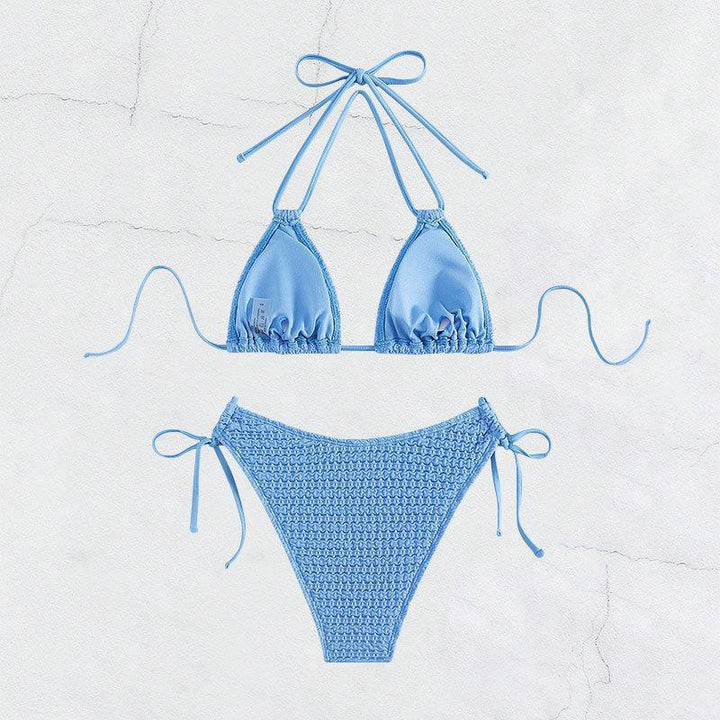 Damen Dreieck-Bikini mit verstellbaren Bindebändern und trendy Häkel-Design Echo Archiv