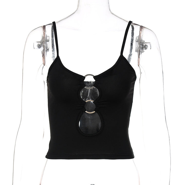 Damen Crop-Top mit dekorativen Cut-Outs Echo Archiv