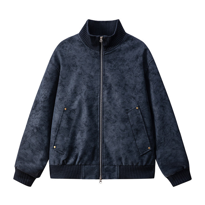 Damen Elegante Kunstlederjacke mit Stehkragen Echo Archiv