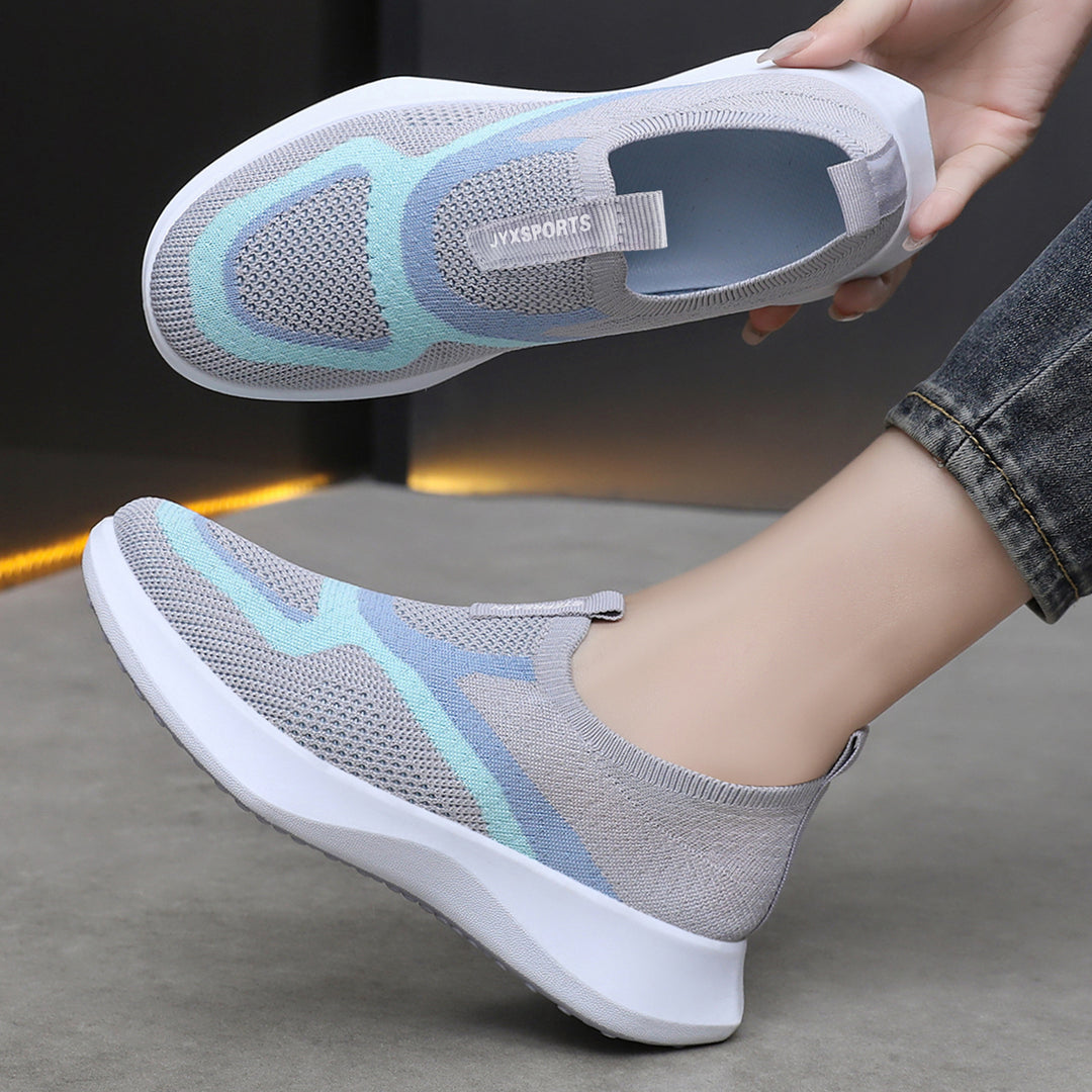 Damen nan nahtloser Strick-Sockensneaker mit elastischem Einstieg, atmungsaktiver Mesh-Struktur und leichter EVA-Dämpfung Echo Archiv