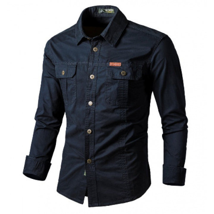 Herren Robustes Canvas-Hemdjacke im Utility‑Stil Echo Archiv