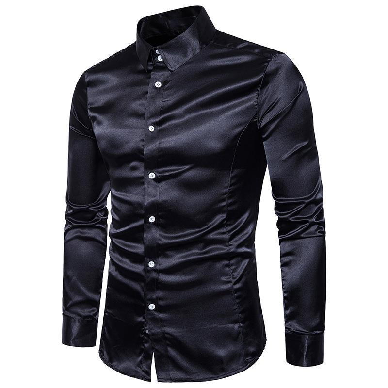 Herren elegantes Businesshemd aus hochwertigem Satin mit perfekter Passform Echoarchiv