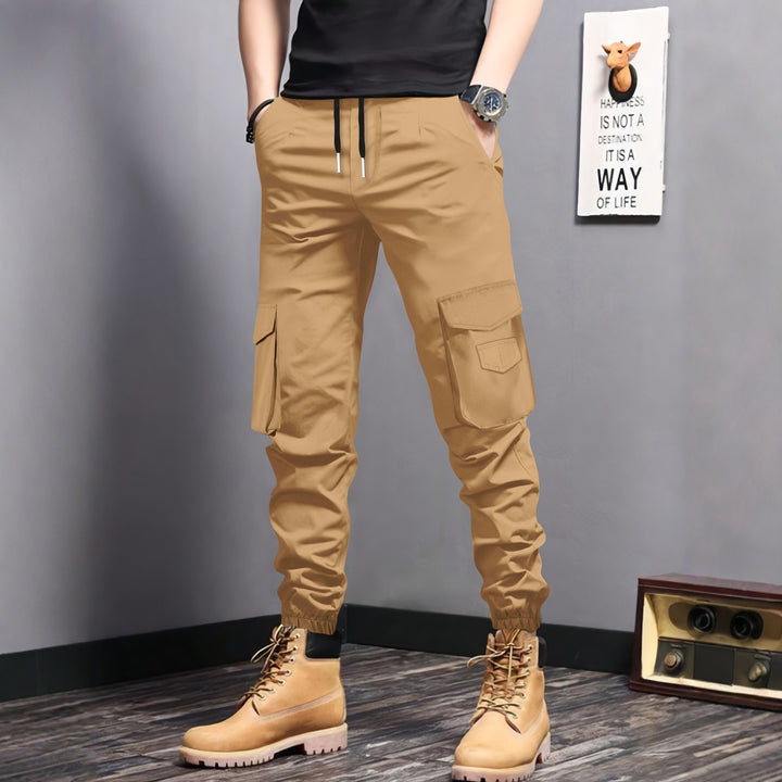 Herren Cargo-Jogginghose mit seitlichen Taschen und elastischem Bund Echoarchiv