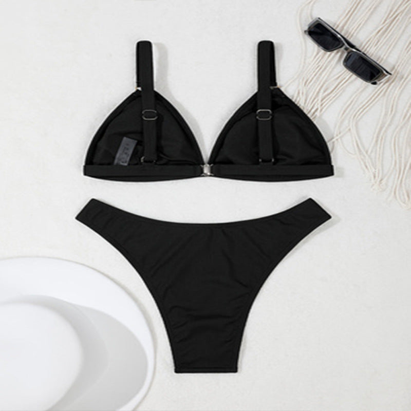 Damen Triangel-Bikini mit dekorativem Ringdetail Echo Archiv